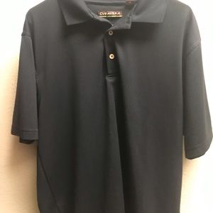 Cubavera Men’s Black Ribbed Polo Large PreOwned